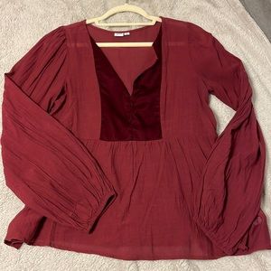 Gap red long sleeve